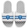 Men's ISlide White Columbia University Varsity Stripes Slide Sandals