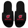 Men's ISlide Black Wisconsin Badgers Basketball Slide Sandals