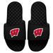 Men's ISlide Black Wisconsin Badgers Primary Logo Slide Sandals