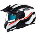 Nexx X.Vilijord Continental casco, nero-bianco-rosso, dimensione M