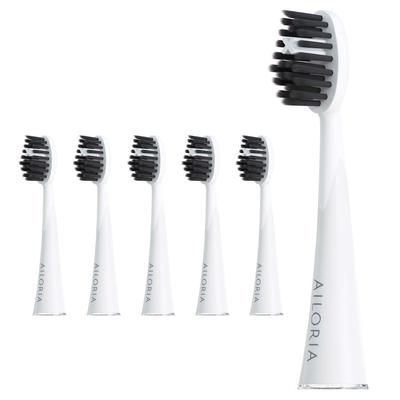 Ailoria Shine Bright Replacement Charcoal Ersatzbürstenköpfe Weiß 6er Set