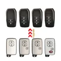 Jingyuqin – coque de clé télécommande 2/3/4 boutons pour Toyota Chr c-hr Avensis Auris Corolla