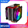 ALSEYE-Refroidisseur de processeur M120D éclairage RGB réglable 120mm PWM 4 broches support 5V-3