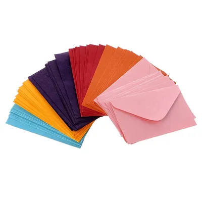 Mini enveloppes en papier vierge rétro 50 pièces cartes d'invitation de fête de mariage cadeaux de