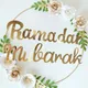 Cerceau de guirxiété d'anneau en métal de fer de décoration d'EID Mubarak décoration de fête