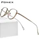 FONEX-Monture de lunettes en titane pur pour hommes et femmes lunettes rétro carrées lunettes