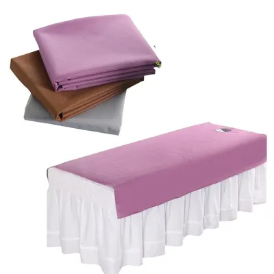 Drap de lit filmé étanche à l'huile couvre-lit de massage SPA couverture de table draps avec ou