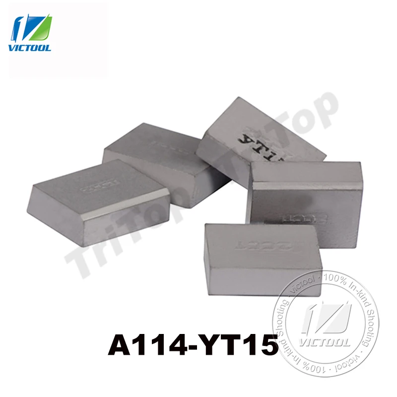 Embouts brasés en carbure A114 YT15, inserts en carbure pour la fabrication d'outils de tournage de périphériques, outils d'alésage et outils de rainurage 10 pièces/lot