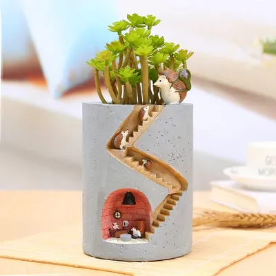 User inière Kasgehog créative pots de fleurs en résine pour plantes à air succulentes pots de