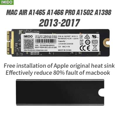 Mac PleAir-Disque dur interne SSD 2017 Go 256 Go 128 Go 1 To livré avec un lecteur U et des