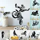 Tout-terrain moto Stickers muraux autocollant mural pour enfants chambre salon décor à la maison