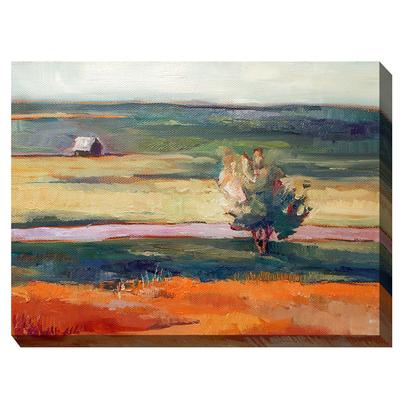 LONE TREE OUTDOOR ART 40X30 by West of the Wind in Multi