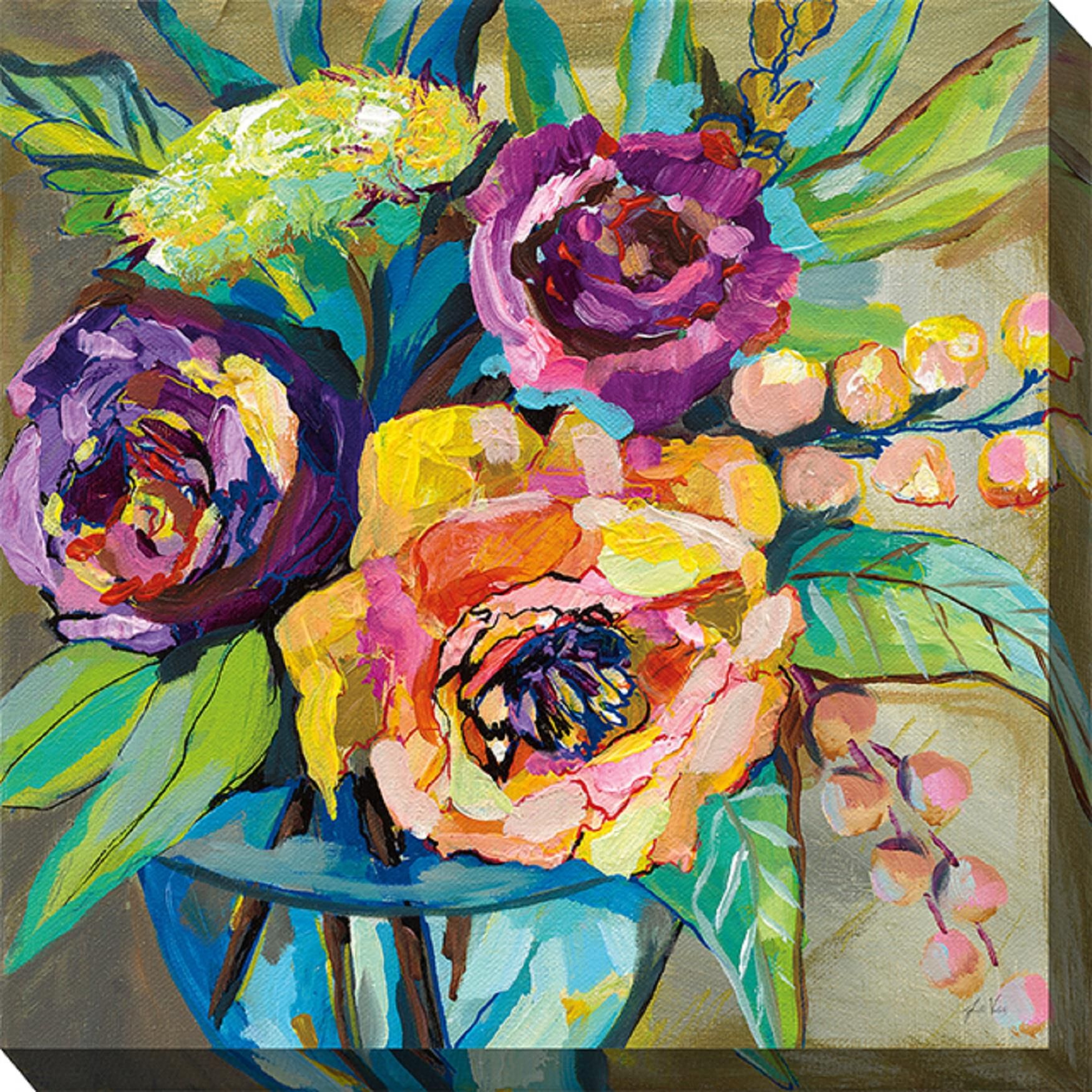 SUMMER CRUSH OUTDOOR ART 24X24 by West of the Wind in Multi
