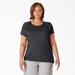 Dickies Women's Plus Cooling Short Sleeve Pocket T-Shirt - Black Size 1X (SSFW40)
