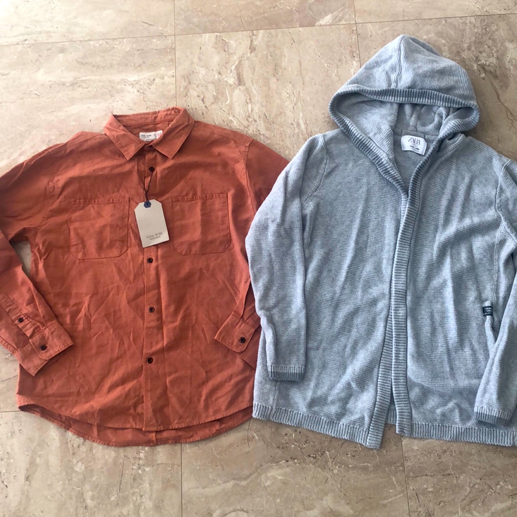 Zara Shirts & Tops | Clothes Boys | Color: Brown/Gray | Size: 12b