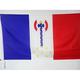 AZ Flag Frankreich Flagge Gingham Scheme mit Scheide für Schaft, 150 x 90 cm