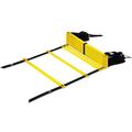 Forerate Agility Speed Training Ladder Plastic in Black/Yellow | 393.7 H x 16.14 W x 0.79 D in | Wayfair 04ODE0005CBY