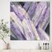 East Urban Home Geometric Purple Glacier - Wrapped Canvas Painting Print Canvas in Gray | 46 H x 46 W x 1.5 D in | Wayfair