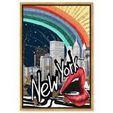 Oliver Gal Cities & Skylines New York Colorful United States Cities - Graphic Art On Canvas in Gray/Red/White | 30 H x 20 W x 1.5 D in | Wayfair