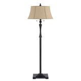 Canora Grey Fuhrman 61" Floor Lamp Metal in Brown/White | 61 H x 17 W x 17 D in | Wayfair 87B2B2B209B647E38A23232934EEFCB8