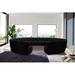 Black Sectional - Willa Arlo™ Interiors Claunch 183" Wide Velvet Symmetrical Modular Corner Sectional Velvet | 33 H x 183 W x 181 D in | Wayfair