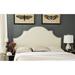 Rosdorf Park Charlayne King Panel Headboard Faux Leather/Upholstered in White | 53.9 H x 77.6 W x 3.1 D in | Wayfair