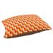 East Urban Home Escala Designer Rectangle Cat Bed Fleece, Polyester in Red/Orange/Pink | 7 H x 52 W x 42 D in | Wayfair