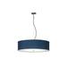 Latitude Run® Demille Textrene LED Single Drum Pendant Fabric in Blue/Gray | 13 H x 30 W x 30 D in | Wayfair 255FB732F8CA4F8992F68F0EE3CB0536