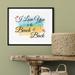 Trinx I Love You To The Beach & Back - Unframed Textual Art Print on Paper in Blue/White | 5 H x 7 W x 0.01 D in | Wayfair