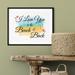 Trinx I Love You To The Beach & Back - Unframed Textual Art Print on Paper in Blue/White | 8 H x 10 W x 0.01 D in | Wayfair