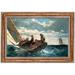 Vault W Artwork By Winslow Homer - Picture Frame Print on Canvas in Black/Blue/Red | 14.25 H x 17.75 W x 1 D in | Wayfair P03571