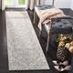 Gray/White 79 x 0.315 in Indoor Area Rug - Bungalow Rose Llana Oriental Cream/Gray Area Rug | 79 W x 0.315 D in | Wayfair