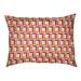 East Urban Home Escala Designer Rectangle Cat Bed Fleece, Polyester in Red/Orange/Brown | 7 H x 52 W x 42 D in | Wayfair