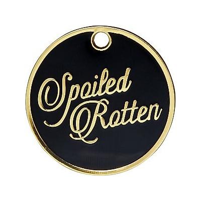 Trill Paws Spoiled Rotten Personalized Dog & Cat ID Tag