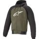 Alpinestars Chrome Sport Hoodie de moto, noir-vert, taille L