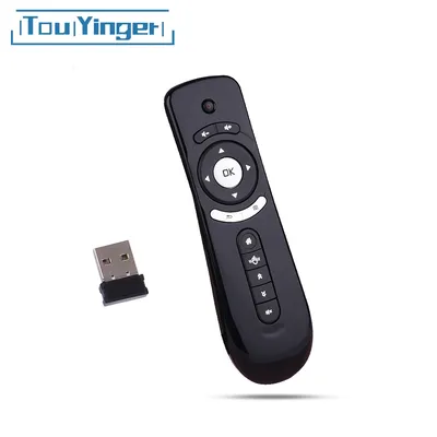 Touyinger-Télécommande sans fil T2 Fly Air Mouse 2.4G 6 axes intégrés PC Android TV Box