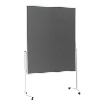 Moderationswand Filz 120/150 cm grau, Magnetoplan, 198 cm