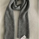 J. Crew Accessories | J Crew / Madewell Women Beaded Pearls Gray Scarf N | Color: Gray | Size: Os