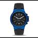 Michael Kors Accessories | Michael Kors Dylan Black Silicone Strap Watch | Color: Black/Blue | Size: Case 45mm