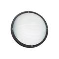 Breakwater Bay Laxford 1 - Bulb Outdoor Flush Mount Plastic in Black | 5 H x 10 W x 10 D in | Wayfair 95A45FF77DC048458C8B16F6761D2606