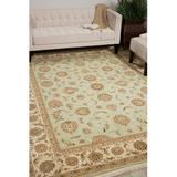 White 117 x 93 x 0.5 in Area Rug - Darby Home Co Bilbrey Hand-Knotted Wool Cream Area Rug Wool | 117 H x 93 W x 0.5 D in | Wayfair