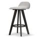 George Oliver Baber 25.98" Counter Stool Wood/Upholstered in Gray/Black | 31.22 H x 16.54 W x 17.52 D in | Wayfair 66C3B46566534B3E8B899B014DAA6927