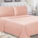 Latitude Run® Mitchell 300 Thread Count Standard Cotton Percale Sheet Set Cotton Percale in Pink | California King | Wayfair