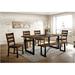 17 Stories Oakfield 35.5" Dining Table Wood/Metal in Black/Brown/Gray | 29.75 H x 70.88 W x 35.5 D in | Wayfair 7E3E52896C774B93BE589A3069F916CB