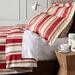 Longshore Tides Hewitt Striped Duvet Cover Cotton Percale in Red/White | King Duvet Cover | Wayfair C87449179E3A46C582F685CEC49B2C21
