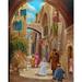 Bloomsbury Market Purim in Jerusalem - Painting Print on Canvas in Brown/Green | 43 H x 33 W x 2 D in | Wayfair D524BAB1E7F04120A23F2265BC4F3013