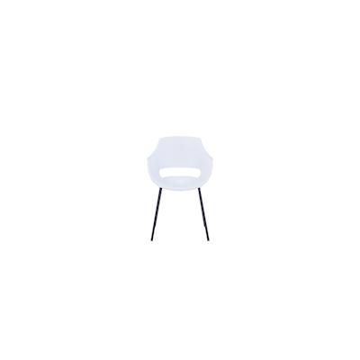 SIT Möbel Stuhl 2er-Set | Sitzschale Kunststoff weiß | Gestell Metall schwarz | B 51 x T 57,5 x H 85 cm | 02459-10 | Ser