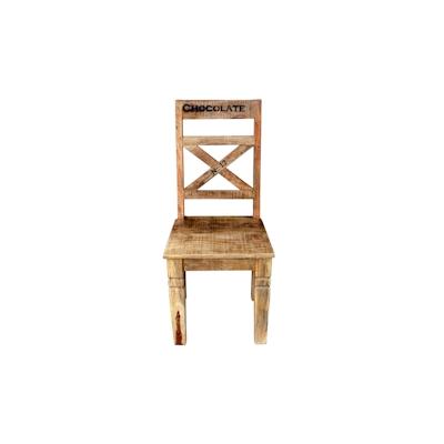 SIT Möbel Stuhl 2er Set | lackiertes Mangoholz | natur-antik | B 45 x T 45 x H 100 cm | 01912-04 | Serie RUSTIC