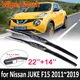 Essuie-glace de voiture pour Nissan JUKE F15 2011 ~ 2019 pare-brise pare-brise Wretraités