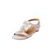 Wide Width Women's The Carina Slingback by Comfortview in Silver (Size 9 1/2 W)